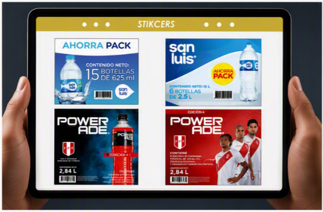 Stickers Ahorra Pack San Luis y Powerade